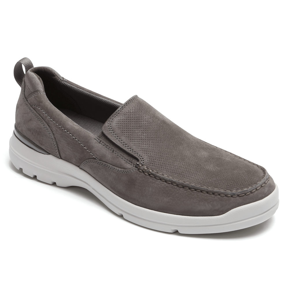 Rockport Mens Slip-On Dark Grey - City Edge - UK 512-SGVHAR